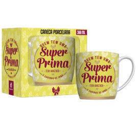 Caneca Porcelana Urban Prima - Quem Tem Uma Super Prima Tem Amizade