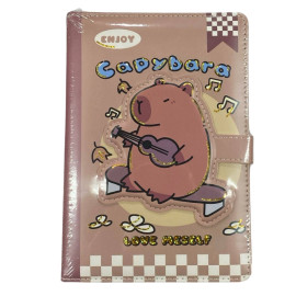 Caderno Capivara Love Meself C/ Pauta Capybara