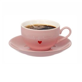 Xcara Lamour Porcelana Rosa Its Coffee Time