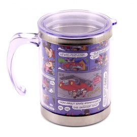 Caneca Inox Com Tampa Mickey Quadrinhos - Disney