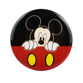 Broche de Metal Mickey Redondo  Acessrio Charmoso Disney