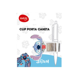 Clip Metal Porta Caneta Stitch - Disney