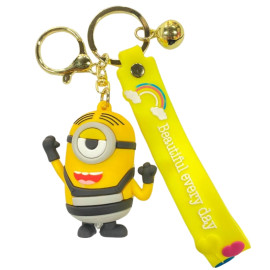 Chaveiro Emborrachado Minions Beautiful Every Day 