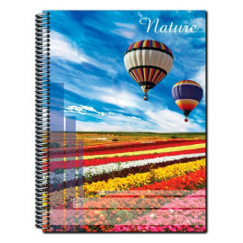 Caderno 10 Matrias 200 Folhas Estampa Nature