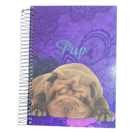 Caderno 10 Matrias 200 Folhas Pup Cachorro