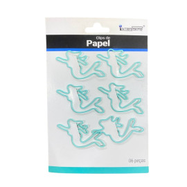 Clips de Papel Formato Sereia Metal