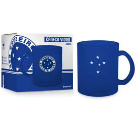 Caneca Vidro Diamond - Time Cruzeiro 