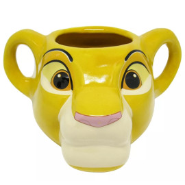 Caneca Porcelana 3D Rei Leo - Disney