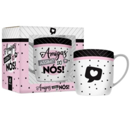 Caneca Porcelana Amigas Assim S Ns