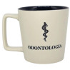 Caneca de cermica com o smbolo de odontologia e a palavra "ODONTOLOGIA" estampada. Ideal para estudantes e profissionais da rea de odontologia.