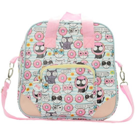 Bolsa Gato Donuts Couro Sinttico C/ Bolso na Frente