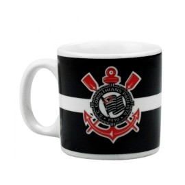 Caneca de Porcelana 120ml Time  Corinthians  Ideal para Fs do Timo