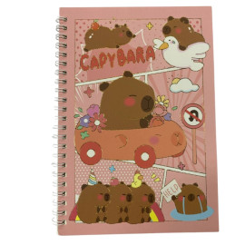 Caderno Capivara Pautado 15X21CM - Tamanho Ideal para Anotaes Dirias