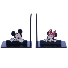 Porta Livros MDF Mickey e Minnie - Disney