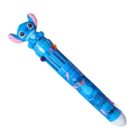 Caneta Stitch C/ 10 Cores Cabea 3D - Disney 