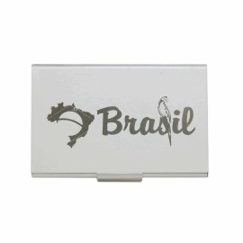 Porta Carto Metal Escudo Seleo Brasileira Brasil