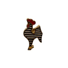 Broche Metal Boton Dourado Galo Atltico 