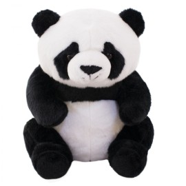 Pelcia Panda Sentado Preto e Branco 25CM