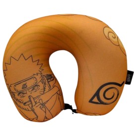 Almofada de Pescoo Microperolas Uzumaki Naruto  Conforto para Fs