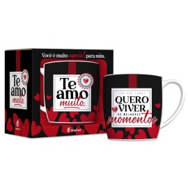 Caneca Porcelana Urban - Te Amo Muito Ao Seu Lado Quero