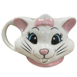 Caneca Porcelana 3D Marie Disney 