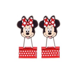 Binder Clip Metlico Minnie C/ 2 UND - Disney