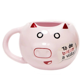 Caneca T De Bacon a Vida -  Porque Todo Dia Merece Ser Cheio de Sabor e Humor