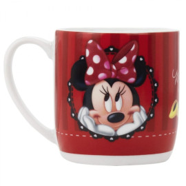 Caneca Porcelana Minnie Vermelha - Disney