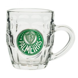 Caneca de Vidro Palmeiras 310 ML - Braso Metlico Time do Palmeiras