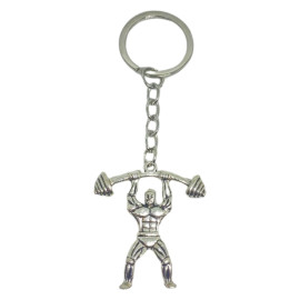 Chaveiro Metal Musculao Barra - Para os Amantes de Musculao e Fitness