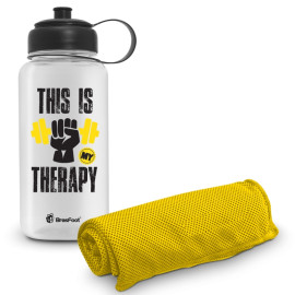 Garrafa e Toalha Fit - This Is Therapy 