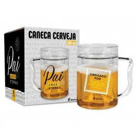 Caneca Gel Cerveja - Pai Amor Eterno Obrigado 