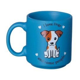 Caneca Mini Tina 100ml  I Love Dogs and Some People  Divertida e nica