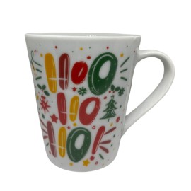 Caneca Porcelana Tema Natalino Hoo Ho Ho