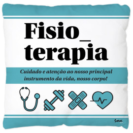 Almofada Quadrada Profisses - Fsioterapia