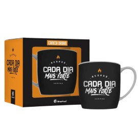 Caneca Porcelana Urban - Cada Dia Mais Forte