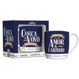 Caneca Porcelana Urban - Vov o Melhor Amor e Carinho