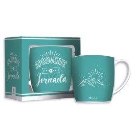 Caneca Porcelana Urban - Aproveite a Jornada