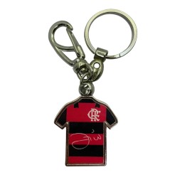 Chaveiro Metal Camisa Camisa-Zico Time Flamengo