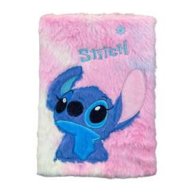 Caderno Com Pauta Stitch Peluciado Disney