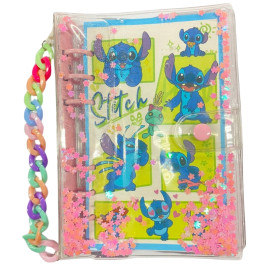 Caderno Fichrio C/ Ala Corrente Pautado Stitch Disney