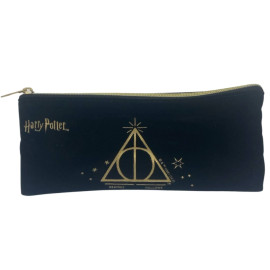 Necessaire Veludo Preto Harry Potter Deathly Hallows