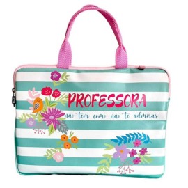 Case Pasta Maleta Professora Admirao Estampa Floral