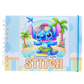 Caderno Colorindo Com Stithc Disney