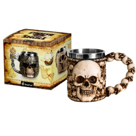 Caneca Resina 3D  Ala Caveira 